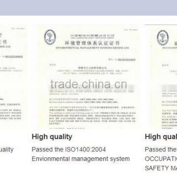 Factory Promotion 25x25 ASTM A500 ERW Square and Rectangular Steel Pipe