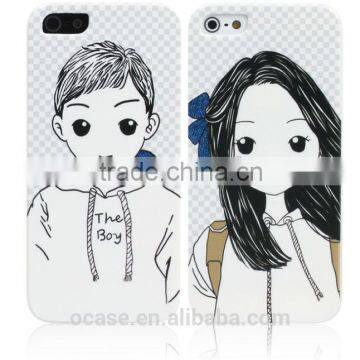 Phone Case For Lovers Couple Stylish Mobile Phone Back Cover For iPhone 5.