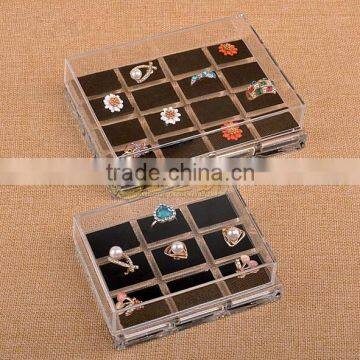 Acrylic Jewellry Display Organizer Box Case photo-3