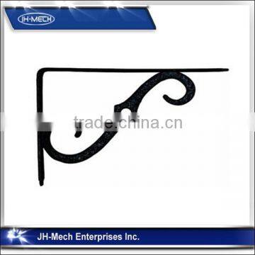 Ornamental stainless steel wall bracket support