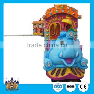 Electric Train for Kids Used Amusement Park Rides Elephant Track Train for Sale
