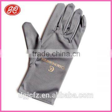 grey color Microfiber Cleaning Gloves Jewelry Polishing Gloves