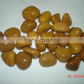 Yellow Polished Jasper Pebbles