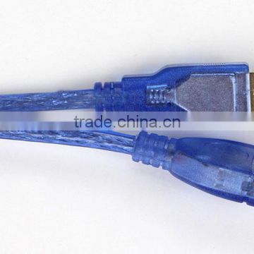 1.5M USB2.0 cable Male to Female Transparent blue model