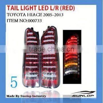 KDH 200 body parts NEW MODEL #000733 hiace latest tail light LED(RED) for hiace 2005-2013,hiace200 commuter parts