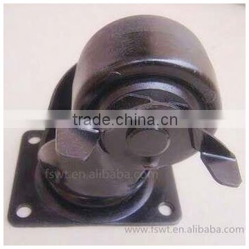 300kg Brake Adjustable Caster, Low Profile Industrial Screw In Caster