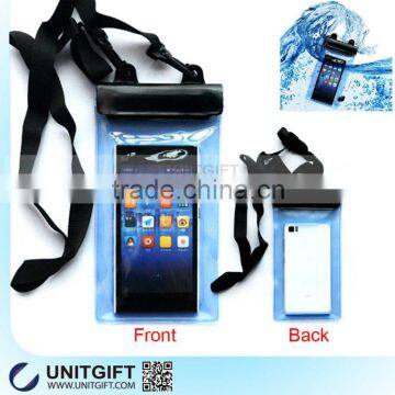 Top sale waterproof cell phone pouch with strap