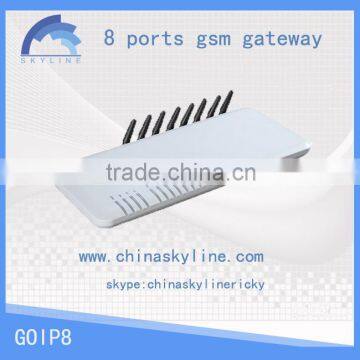 gateway conference with 8 SIM card for GSM Terminal 850/900/1800/1900Mhz rotating with IMEI