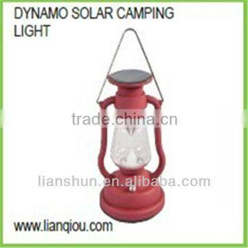 Dynamo portable solar LED camping lantern