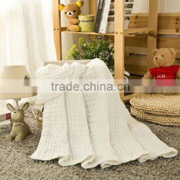 Soft 100% natural Newborn infant thin cotton towel fabric baby gauze cotton baby balnket