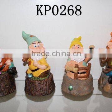 Seven Dwarfs, Resin Dwarf Statues For Garden Decoration