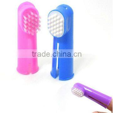 2pcs/set Dog Pet Soft Finger Toothbrush