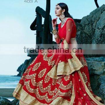 Red Fancy Net Designer Lehenga Choli/fancy lehenga choli/Lehenga Choli Wholesaler In India