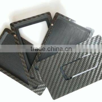 Fashion style Men's carbon fiber card holder RFID carbon wallet with customer logo