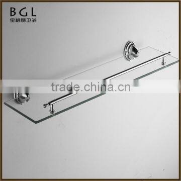 Novel design Bathroom designs Zinc alloy Chrome finishing Bathroom sanitary items Wall mounted Glass shelf