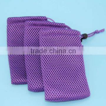 Designer antique golf mesh pouch