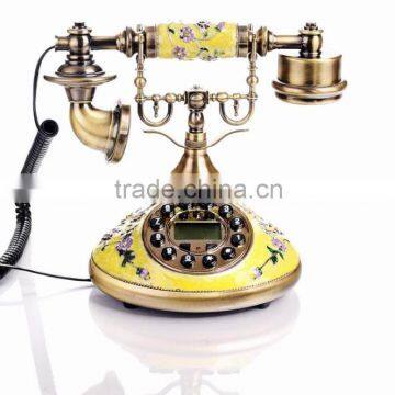 cute antique metal caller id telephone