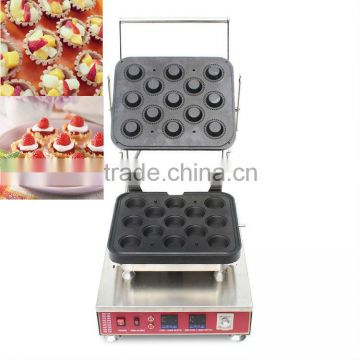 New design hot sale tartlets making machine with 13 holes, tartlets maker, Egg tart forming machine for sale