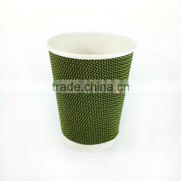 8OZ 12OZ 16OZ Disposable Custom Ripple Wall Coffee Paper Cup photo-6