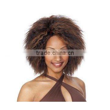 Animal Hair Plus Synthetic hair Curly Weaves