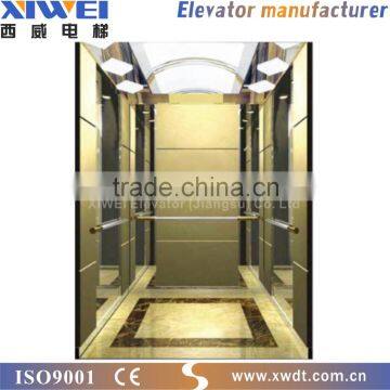 High Quality Famous Brand XIWEI Glass Villa Elevator
