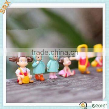 Shenzhen manufacturer Custom minature cute girl bonsai figurines plant pot gift for home decoration