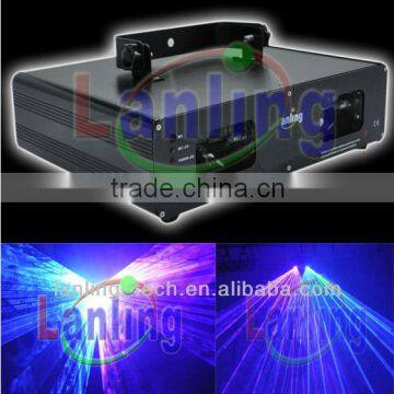 Double tunnel Rose and Cyan sound activated laser dj club light