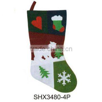 19" Non-woven Well-matched Christmas Stocking With Unique Design photo-6