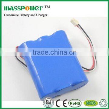 Masspower lithium rechargeable 3.7v 18650 battery pack