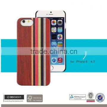 3D Knight Factory Wholesale OEM ODM Custom Hard Back Real Rosewood Wooden Mobile Phone Cover for iPhone 6s Wood Bamboo Case