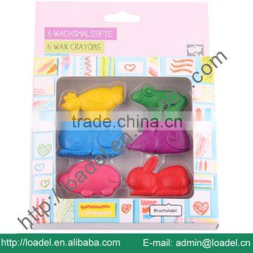 3D 6pcs Paper Box Animal Shaped Wax Crayon photo-2