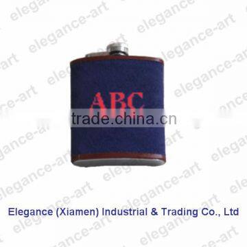 Needlepoint Hip Flasks with Monogram for Drinking