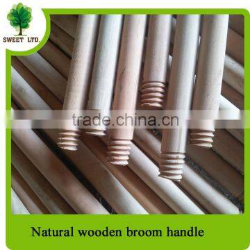 Wholesales factory price good strength mop handle /natural wood brush handle 120*2.2CM