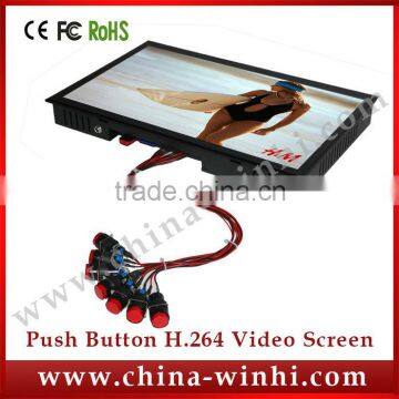 15 inch Full 1080P External Push Button Sex Videos Monitor LCD Screen New Advertising Ideas