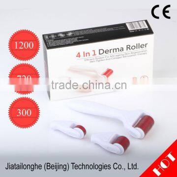 DRS Micro Needle Therapy Stainless Dermaroller Kits 300/720/1200 Needles 4 in 1 Derma Roller for Skin Rejuvenation photo-2
