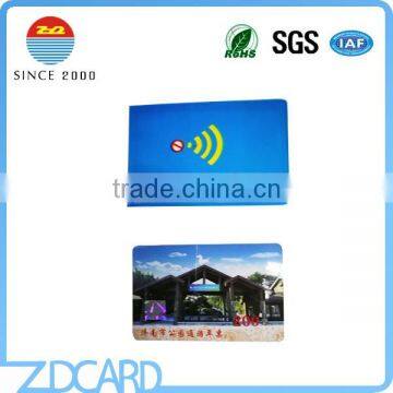 Soft pvc rfid blocking sleeve for rfid card