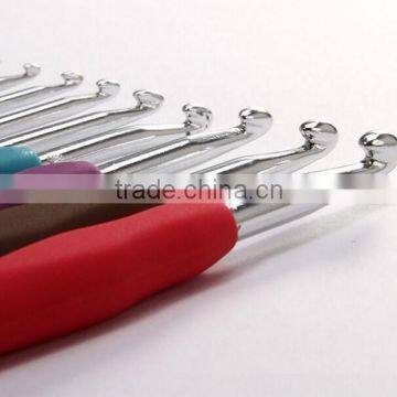 Amazon Hot Sale Aluminum Crochet Hook , Soft Handle Crochet Hook Set photo-3