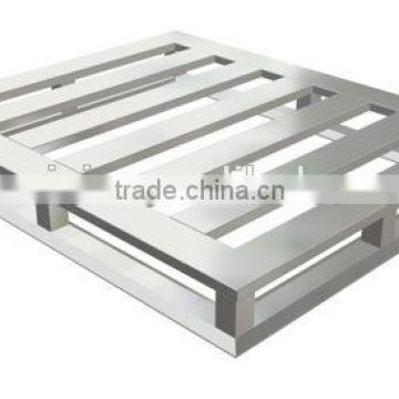 4-way slatted aluminum pallet for storge