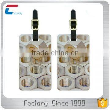 Personalized His and Hers Glossy Finish PVC Sublimation Luggage Tags photo-4