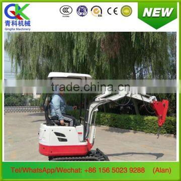 mini 0.8ton simple flexible narrow hydraulic crawler excavator for orchard forest farm