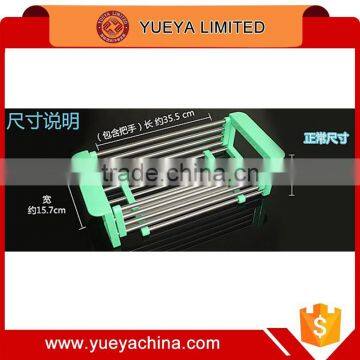 Kitchen Stainless Steel Sink Vegetable Storage Strainer Drain Basket photo-3