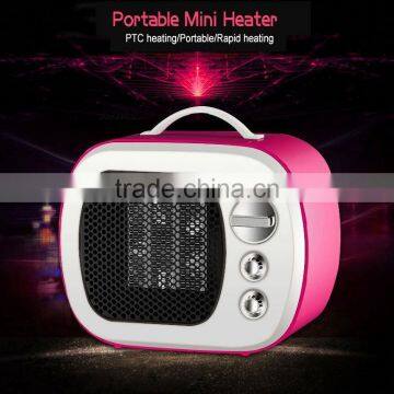 2017 New Year Hot Gifts Personal Ceramic Mini Fan Heater photo-2