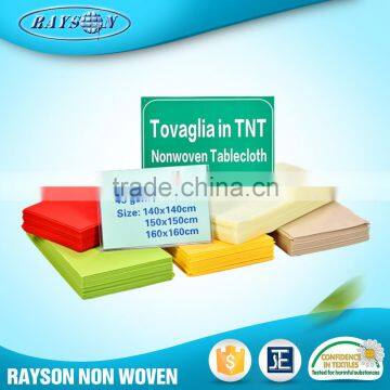 Chinese Factories Disposable Polypropylene Spunbonded Nonwoven Tnt Table Cloths photo-2