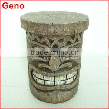 home decoration polyresin fiberstone stool