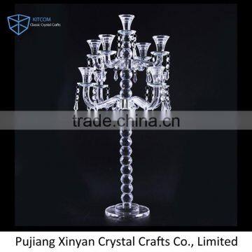 Top grade special design tall weding crystal candelabra 2017