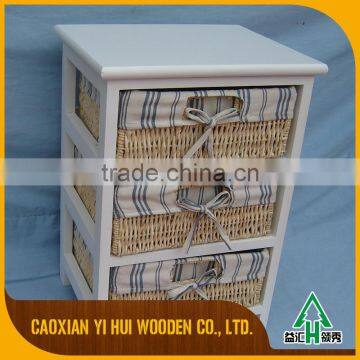 3 Drawer Wood Cabinets With Rose Drawers photo-5