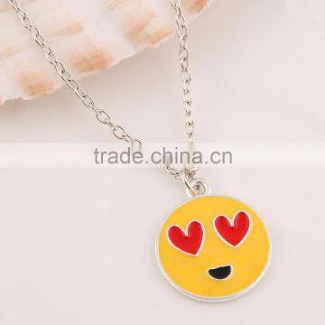 2016 Wholesale Handmake Fashion Stainless Steel Pendant Emoji Necklace Jewelry Manufacturer China photo-2
