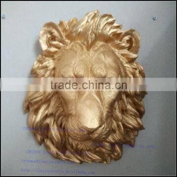 Mini and Large Resin Lion Animal Head Wall Decor