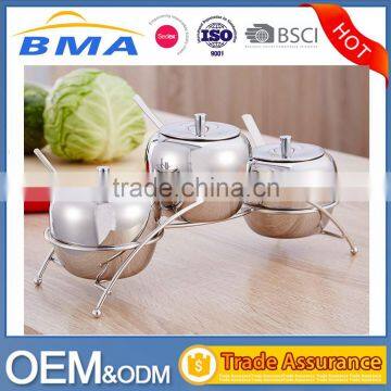 18/10 Salt Pepper Sugar Storage Organizers Seasoning Containers Spice Jar photo-3