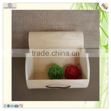mini pattern printed soft wood magic box